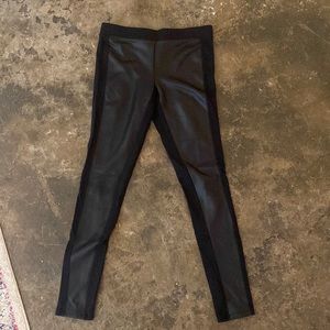 Express Fake Leather Front Leggings